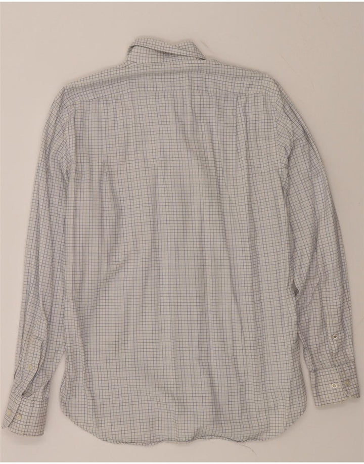 HUGO BOSS Mens Shirt Size 15 38 Medium White Check Cotton Vintage Hugo Boss and Second-Hand Hugo Boss from Messina Hembry 
