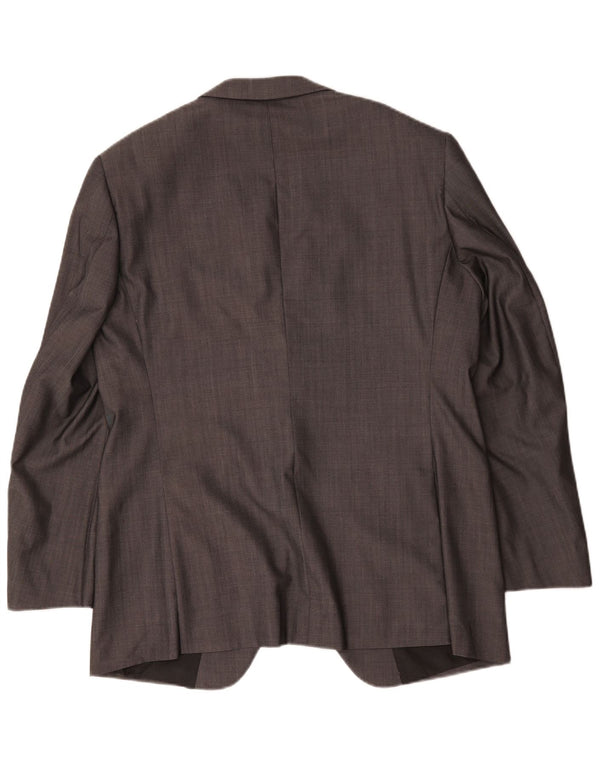 Marks & Spencer Mens Autograph 1 Button Blazer Jacket UK 42 Large Grey Wool