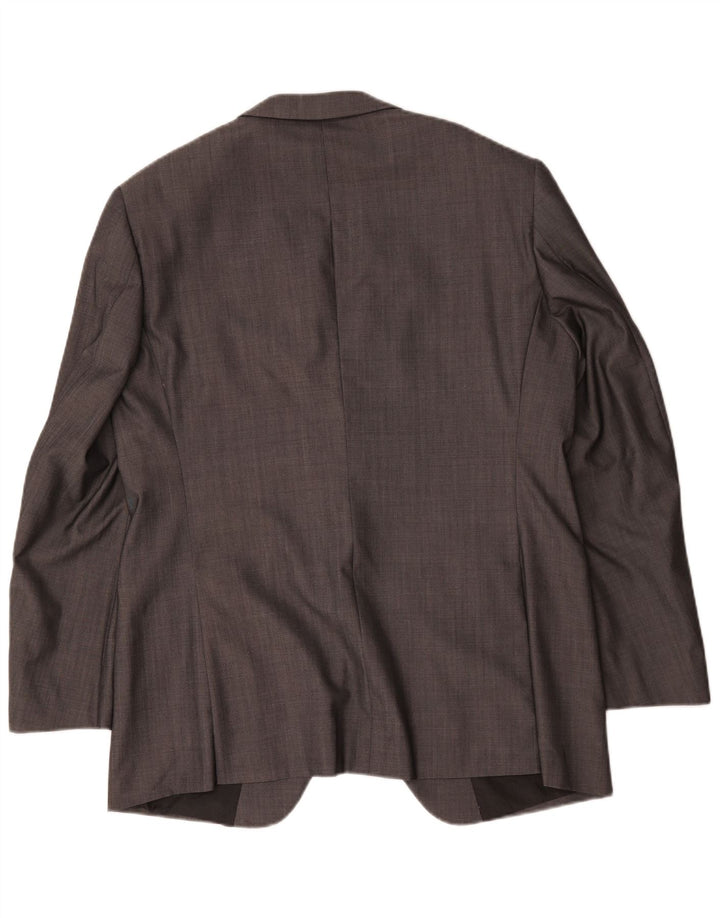 Marks & Spencer Mens Autograph 1 Button Blazer Jacket UK 42 Large Grey Wool