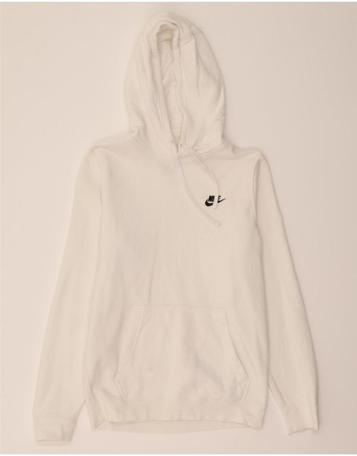 NIKE Mens Hoodie Jumper Small White Cotton Vintage Nike and Second-Hand Nike from Messina Hembry 