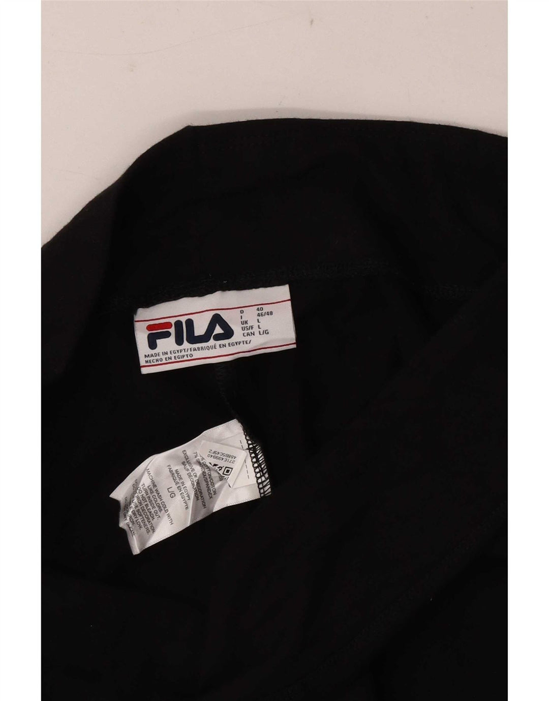 Fila Womens Graphic Crop Leggings Large Black Cotton