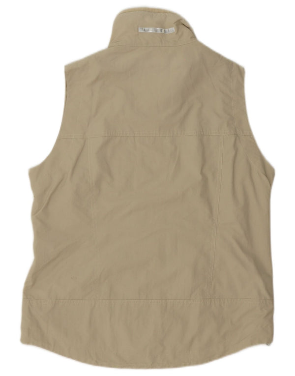 Slam Mens Sleeveless Tracksuit Top Jacket Medium Beige Nylon