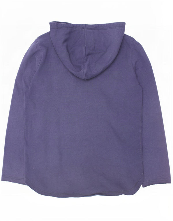 Champion Girls Graphic Hoodie Jumper 11-12 Years Large Navy Blue Cotton