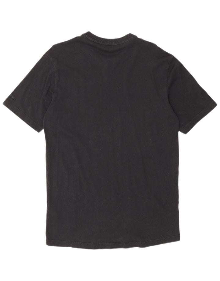Adidas Mens T-Shirt Top Small Black Cotton