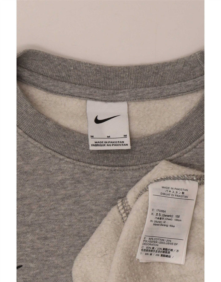 Nike Mens Sweatshirt Jumper Medium Grey Cotton
