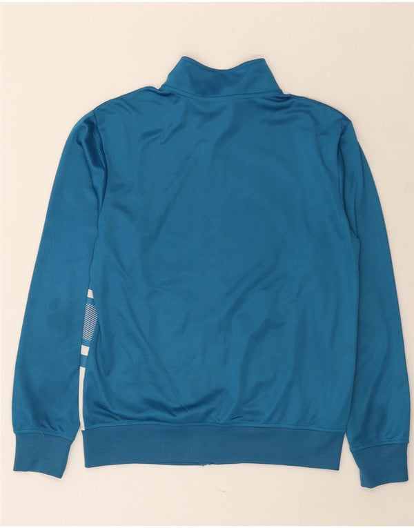 Diadora Mens Tracksuit Top Jacket Small Blue Colourblock Polyester