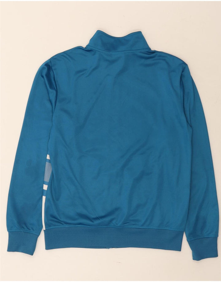 Diadora Mens Tracksuit Top Jacket Small Blue Colourblock Polyester
