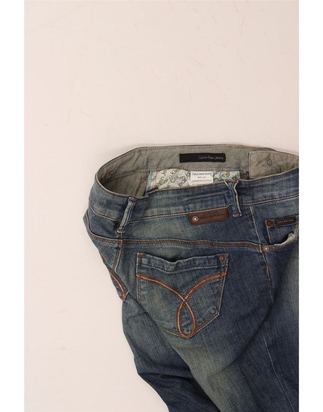CALVIN KLEIN Womens Slim Jeans W29 L34 Blue Cotton Vintage Calvin Klein and Second-Hand Calvin Klein from Messina Hembry 
