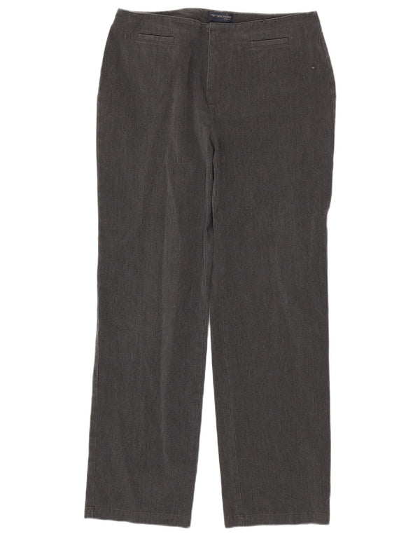 DOCKERS Womens Straight Casual Trousers US 10 Large W30 L30 Grey Cotton