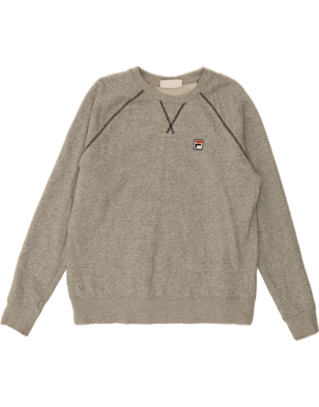 FILA Womens Sweatshirt Jumper UK 16 Large Grey Cotton Vintage Fila and Second-Hand Fila from Messina Hembry 
