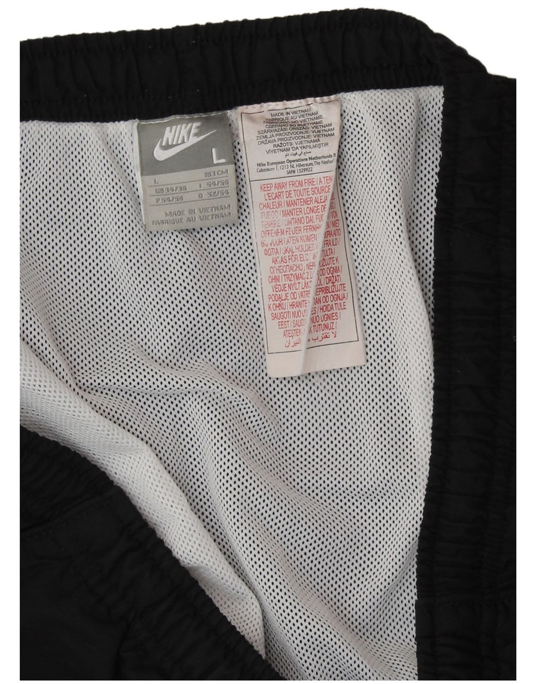 NIKE Mens Sport Shorts Large Black Polyester