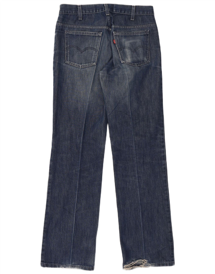 Levi's Mens Distressed Straight Jeans W33 L34 Blue Cotton