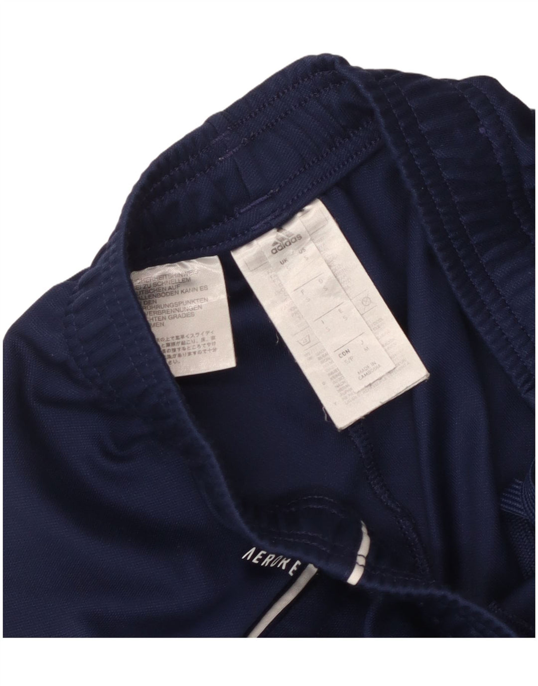 Adidas Mens Aeroready Tracksuit Trousers Small  Navy Blue Polyester