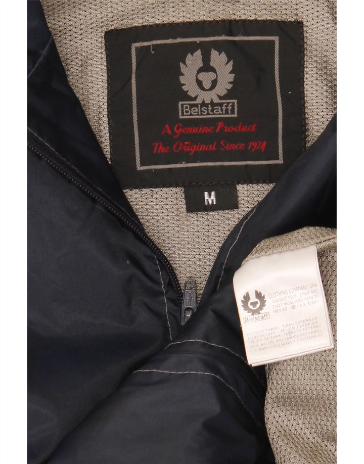 Belstaff Womens Bomber Jacket UK 14 Medium Navy Blue Nylon