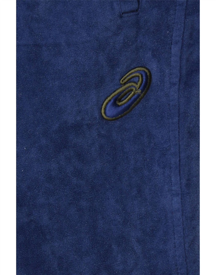 ASICS Mens Fleece Tracksuit Trousers Large  Navy Blue