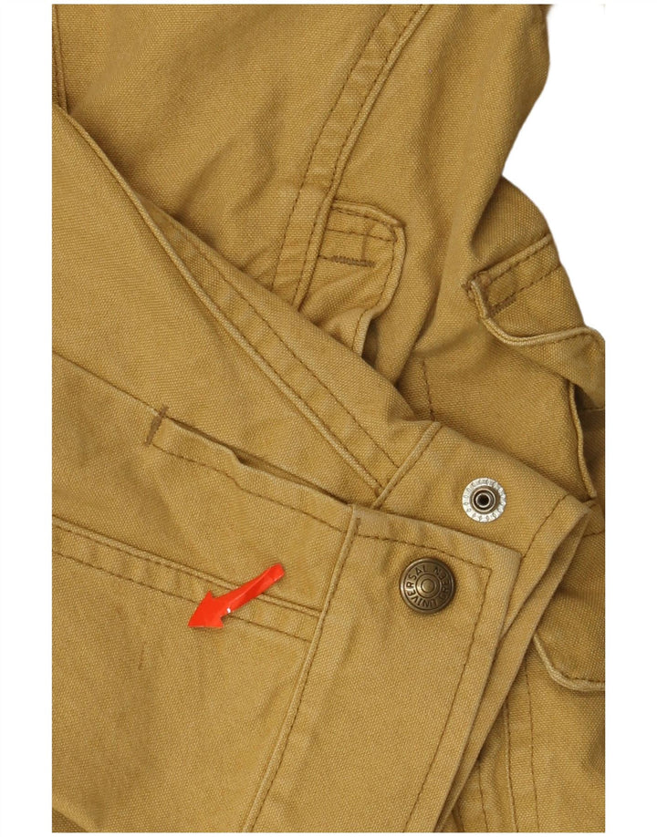 Vintage Mens Utility Jacket IT 50 Large Yellow Cotton