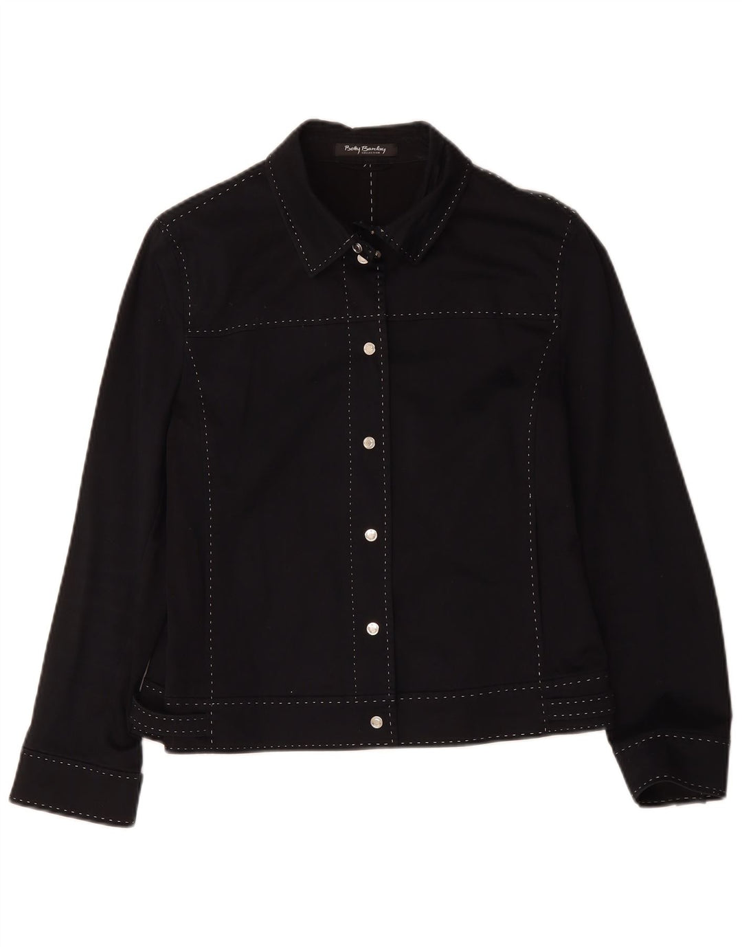 Betty Barclay Womens Bomber Jacket UK 14 Medium Black Cotton