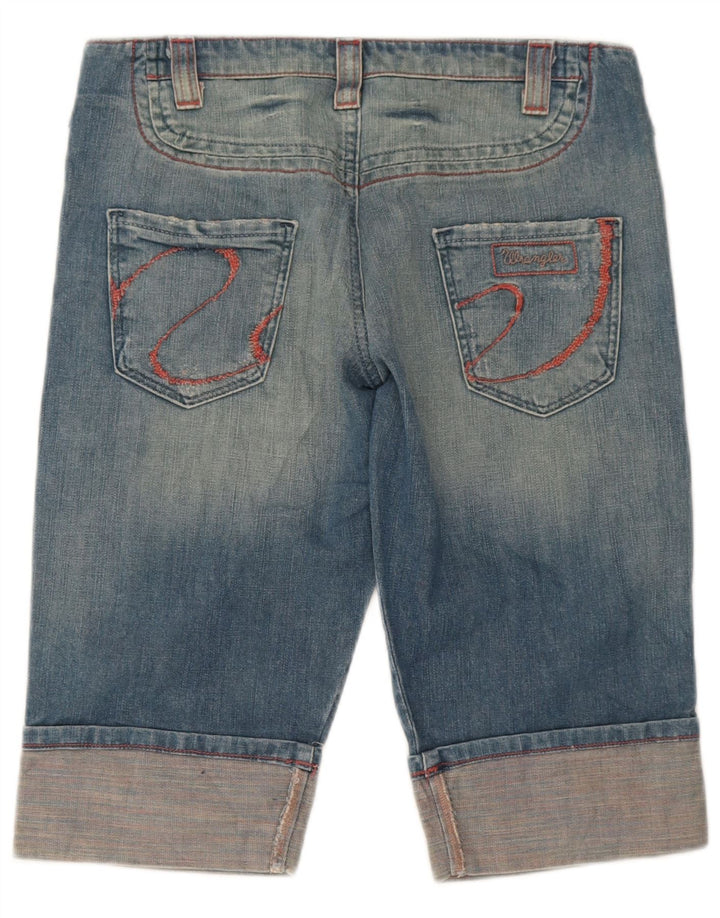 Wrangler Womens Bermuda Denim Shorts W29 Medium Blue Cotton