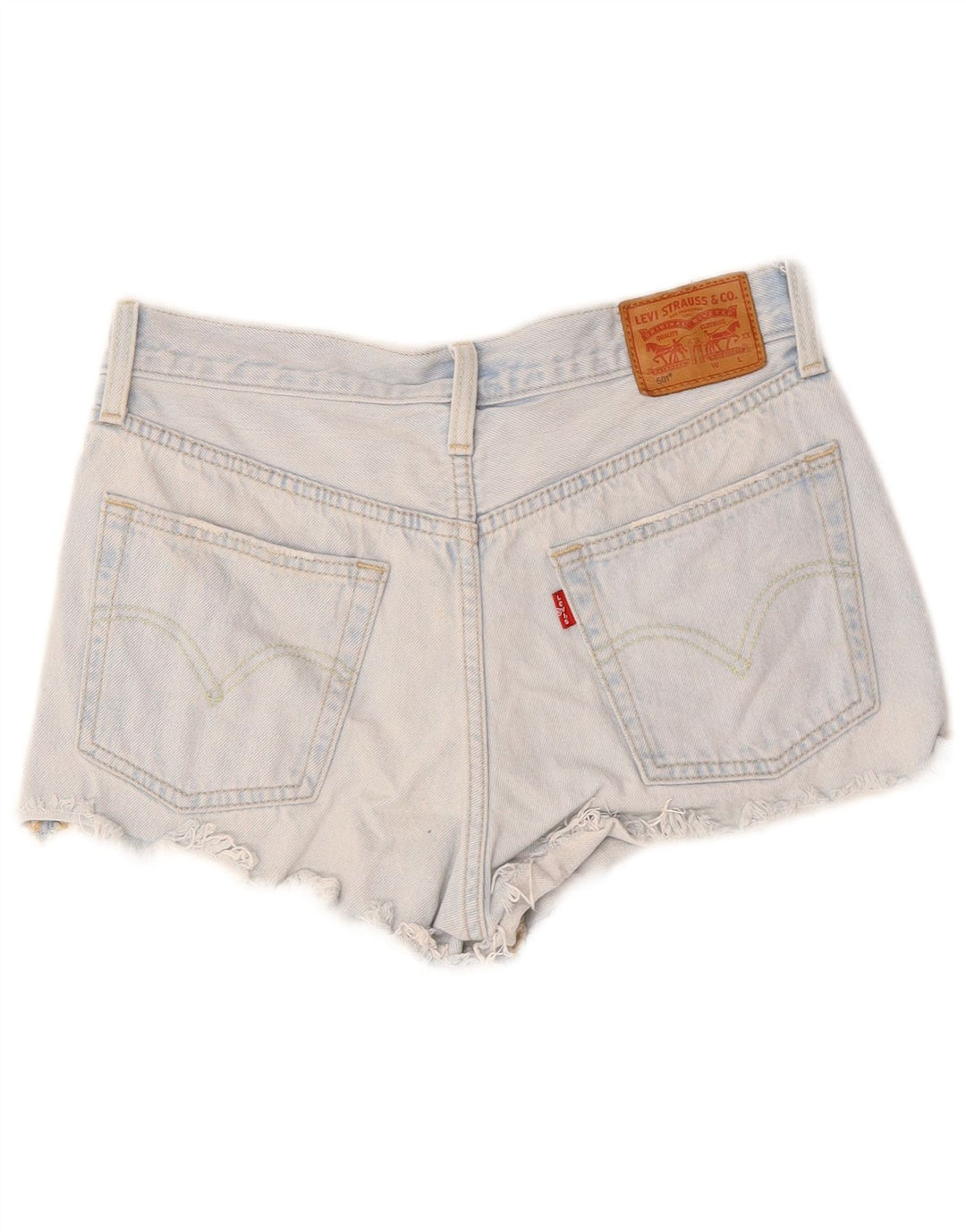 LEVI'S Womens 501 Denim Shorts W27 Small Blue Cotton