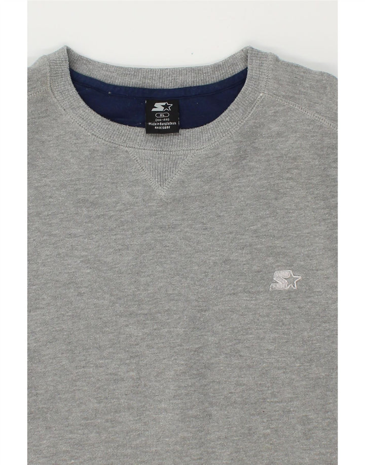 STARTER Mens Sweatshirt Jumper UK 46/48 XL Grey Cotton Vintage Starter and Second-Hand Starter from Messina Hembry 