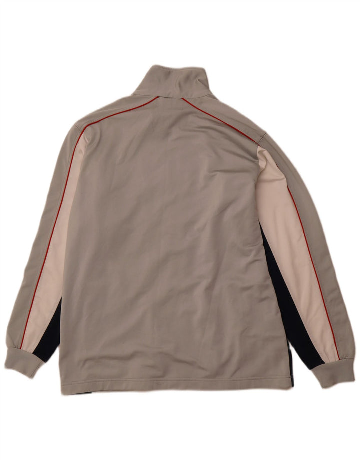 KAPPA Mens Tracksuit Top Jacket Large Grey Colourblock Polyester