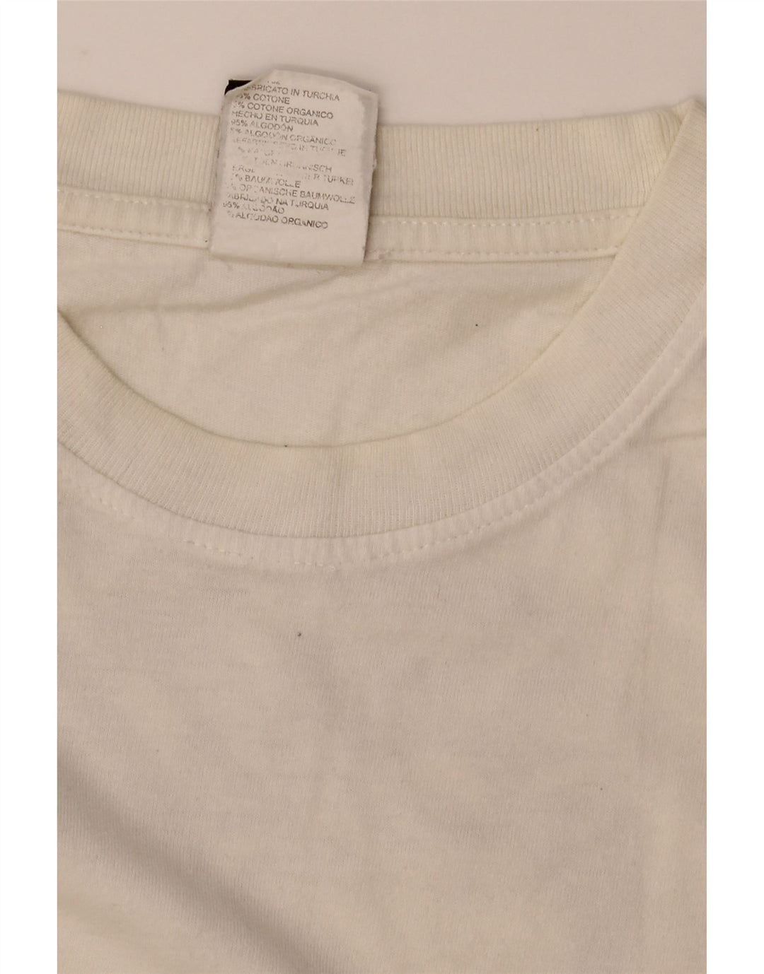 Timberland Mens Graphic T-Shirt Top Medium White Cotton