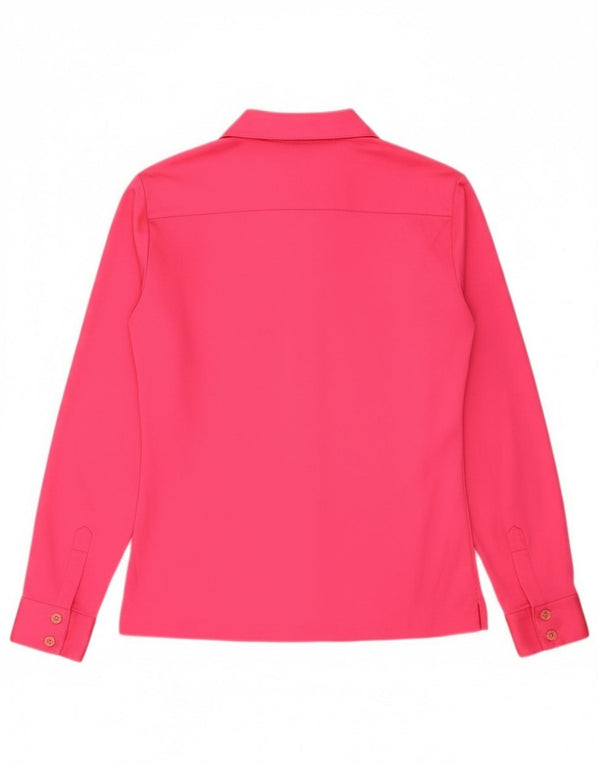 Diolen Loft Womens Shirt Blouse IT 42 Medium Pink Polyester