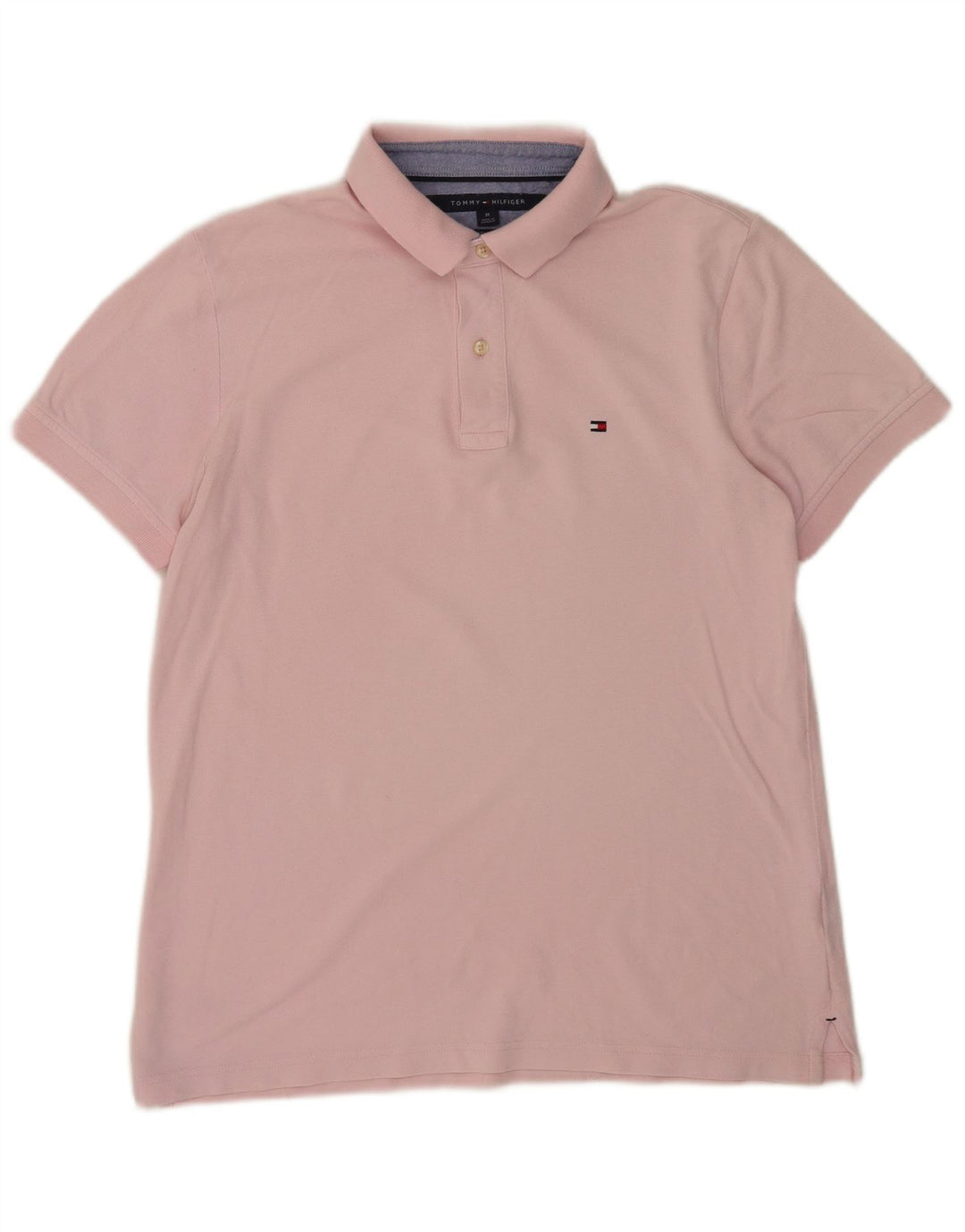 Tommy Hilfiger Mens Custom Fit Polo Shirt Medium Pink
