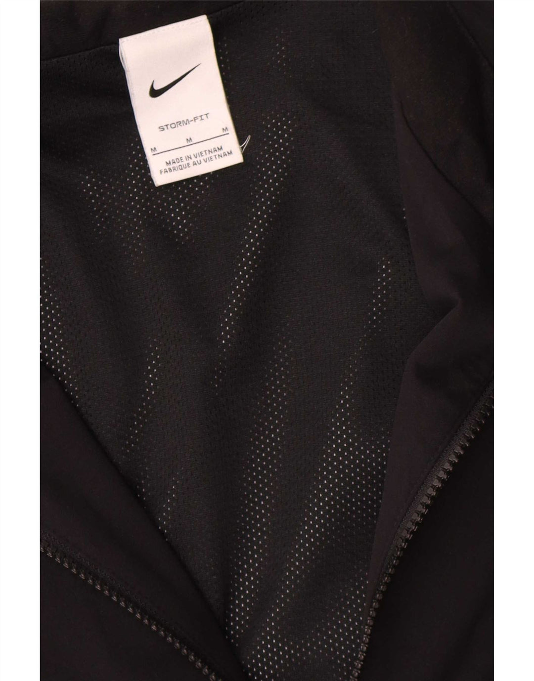 Nike Mens Storm-Fit Tracksuit Top Jacket Medium Black Polyester