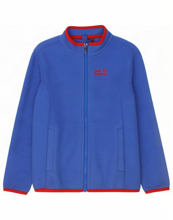 Jack Wolfskin Boys Liner Fleece Jacket 5-6 Years Blue Polyester
