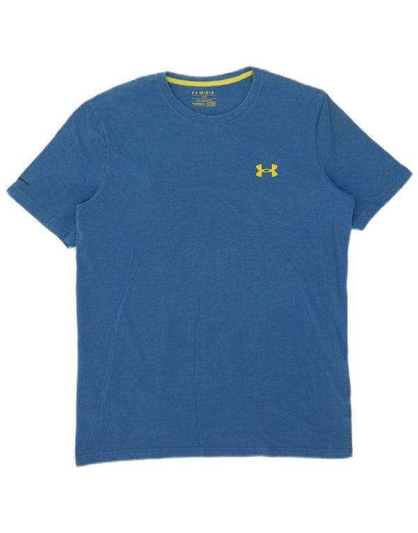 Under Armour Mens Heat Gear Loose Fit T-Shirt Top Medium Blue