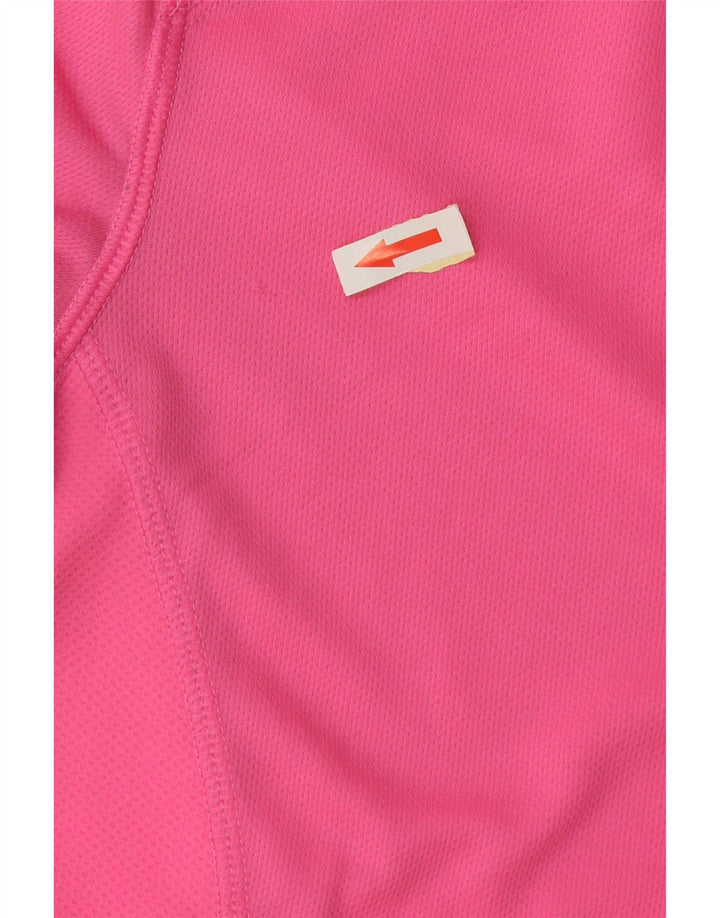 Adidas Womens T-Shirt Top UK 8 Small Pink Polyester