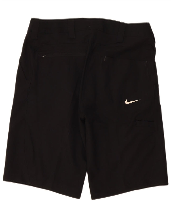 Nike Mens Cargo Shorts W32 Medium Black Polyester