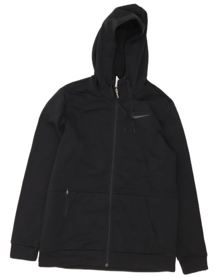Nike Mens Therma-Fit Zip Hoodie Sweater Medium Black Polyester