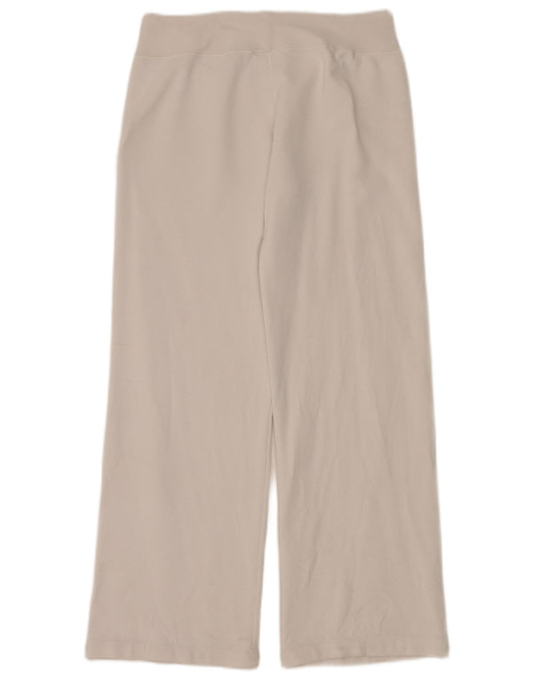 Champion Womens Tracksuit Trousers UK 14 Medium White Cotton