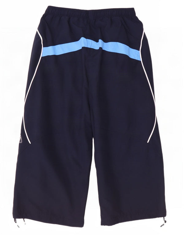 Reebok Mens Capri Tracksuit Trousers Small Navy Blue Polyester