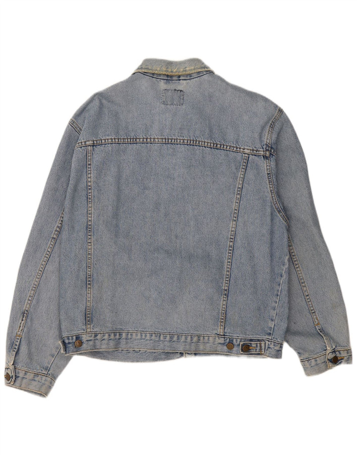 Lee Mens Denim Jacket UK 42 XL Blue Cotton