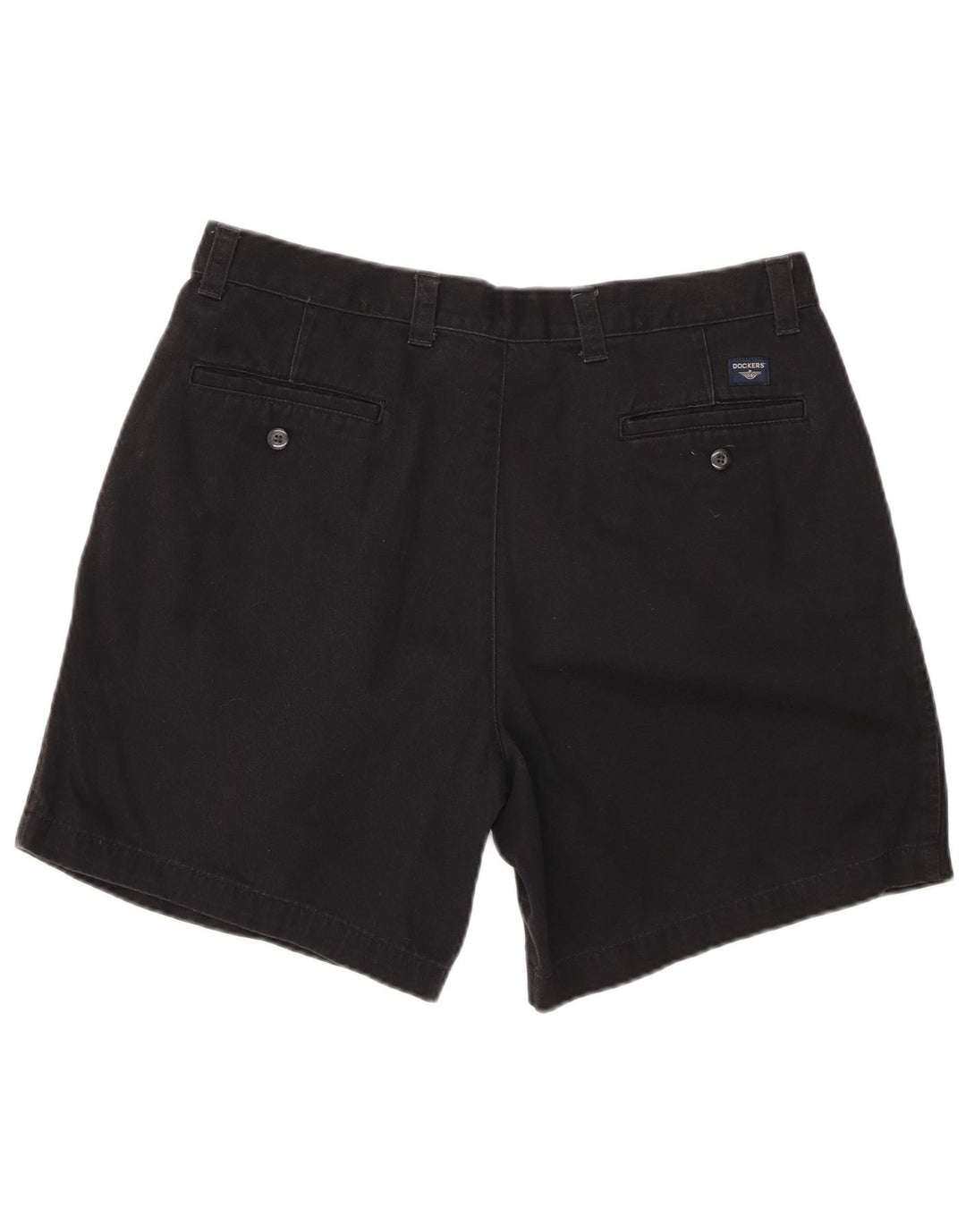 DOCKERS Mens Pegged Chino Shorts W36 Large Black Cotton