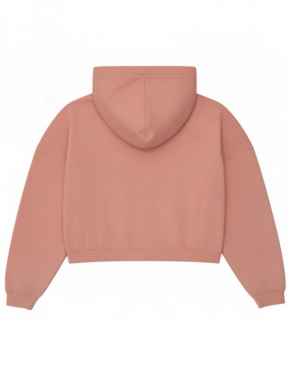 Jack Wills Womens Graphic Zip Hoodie Sweater UK 14 Large Pink Colourblock