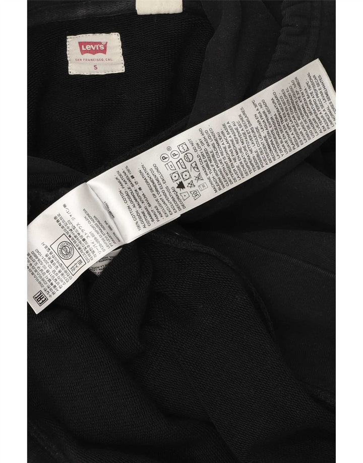 Levi's Mens Hoodie Jumper Small Black Cotton