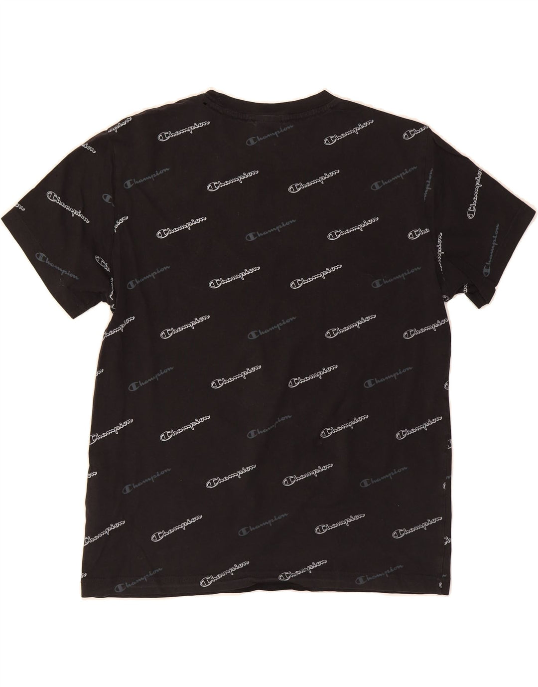 CHAMPION Mens Graphic T-Shirt Top Medium Black Cotton Vintage Champion and Second-Hand Champion from Messina Hembry 