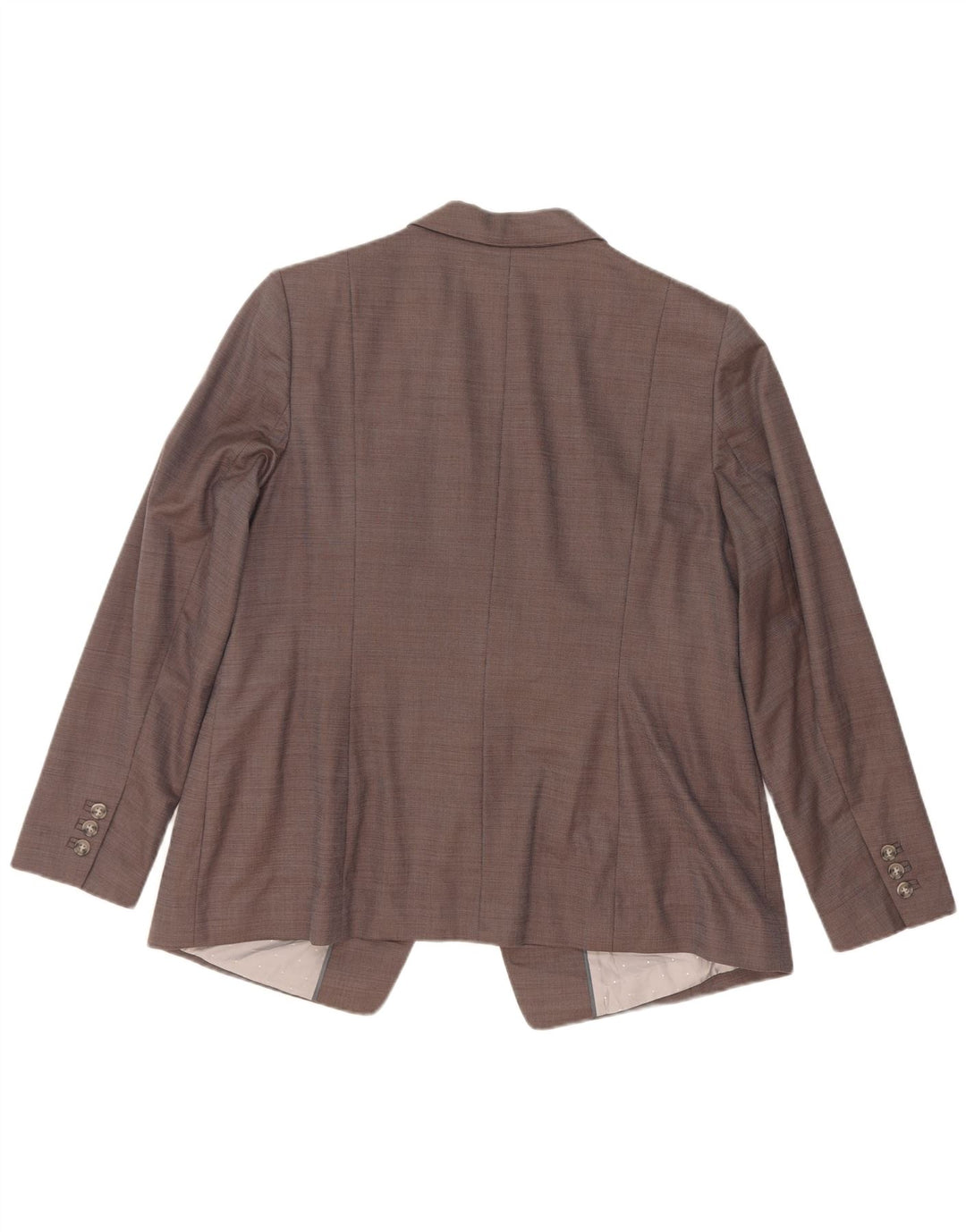 Marks & Spencer Womens 1 Button Blazer Jacket UK 18 XL Grey Viscose