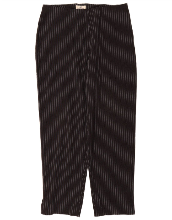 BROOKS BROTHERS Womens 346 Casual Trousers US 12 Large W30 L28 Black