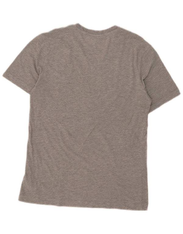 Chaps Womens T-Shirt Top UK 10 Small Grey Flecked Cotton