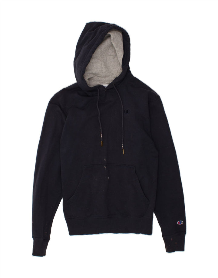 CHAMPION Mens Hoodie Jumper Small Navy Blue Vintage Champion and Second-Hand Champion from Messina Hembry 