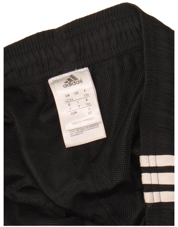 ADIDAS Mens Tracksuit Trousers UK 42/44 Large  Black Polyester