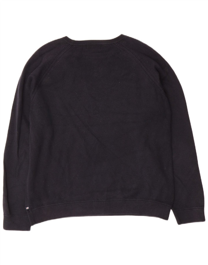 Marks & Spencer Mens Autograph Boat Neck Jumper Sweater Medium Navy Blue