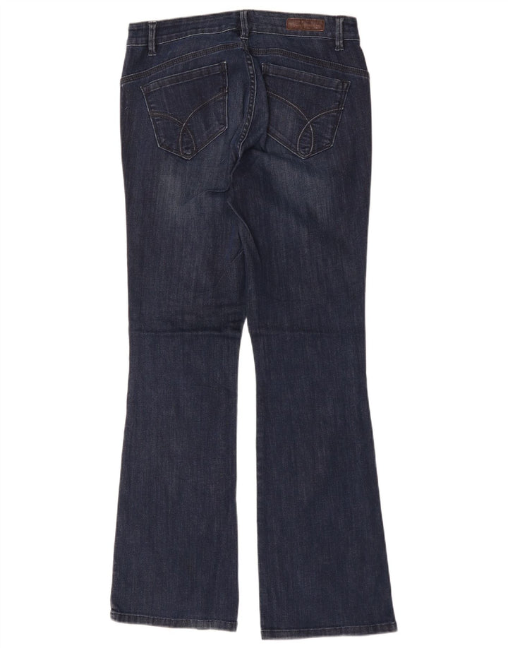 Calvin Klein Womens Bootcut Jeans US 8 Medium W29 L31 Navy Blue Cotton