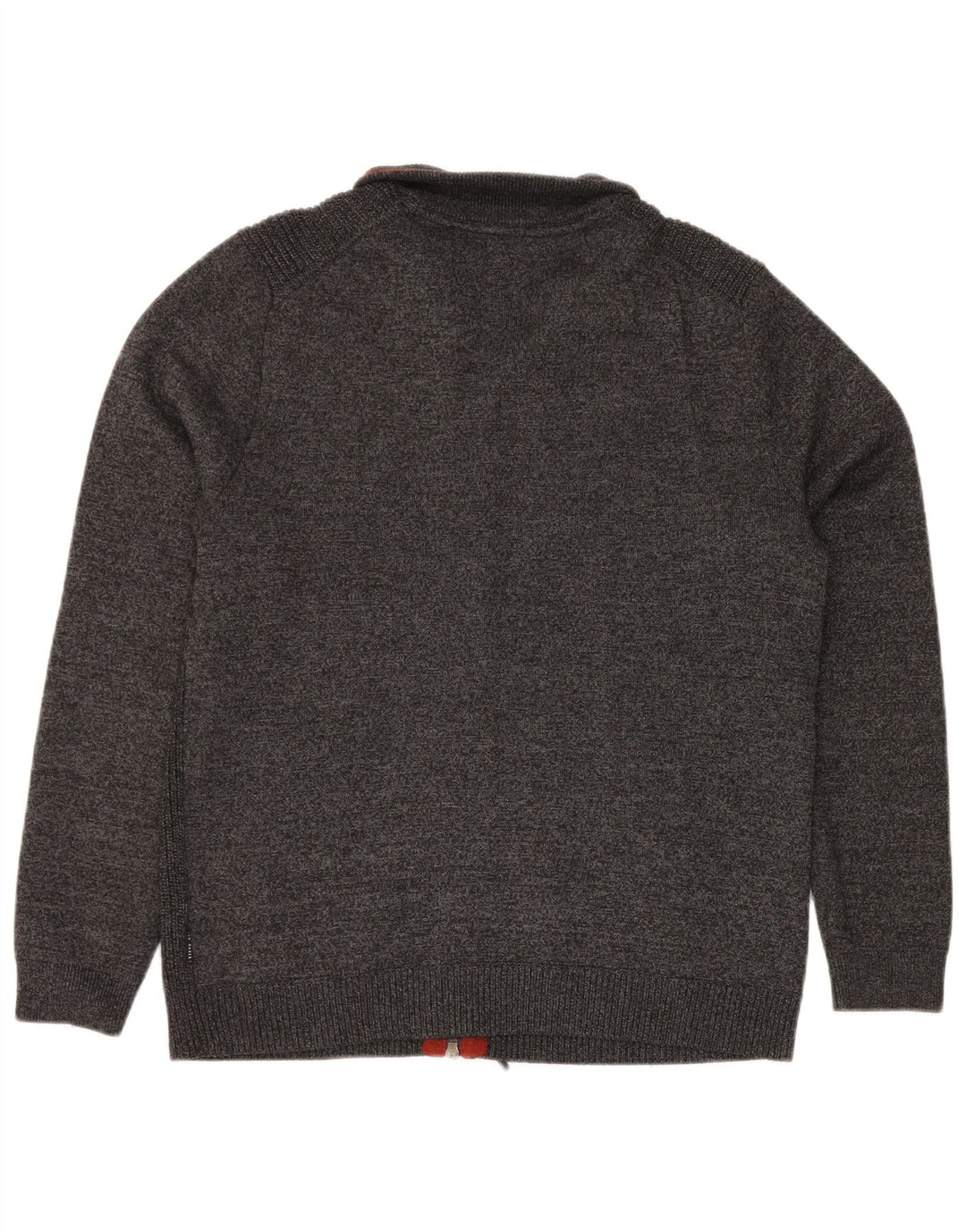TED BAKER Mens Cardigan Sweater Size 4 Large Grey Polyester