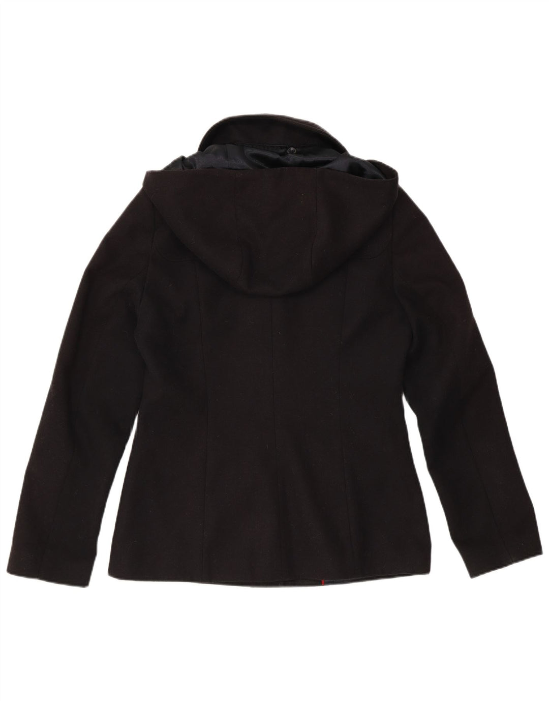 LAURA ASHLEY Womens Hooded 5 Button Blazer Jacket UK 10 Small Navy Blue